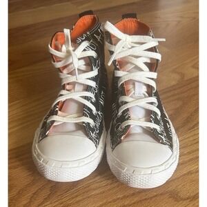 Converse Not a Chuck Kids' High-Top Sneakers with Orange Accents Size 3 Preowned